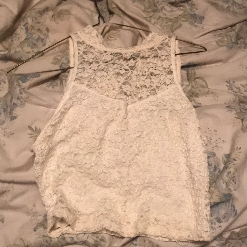 Lace crop top